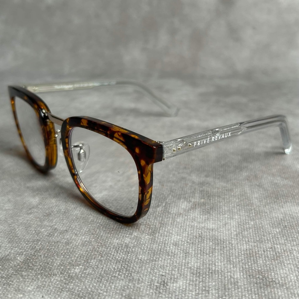 Prive Revaux The Alchemist C10 Tortoise Clear Square Reading Glasses